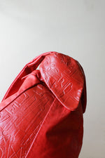 Cherry Red Slouch Bag
