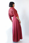 Grecian Rose Drape Dress