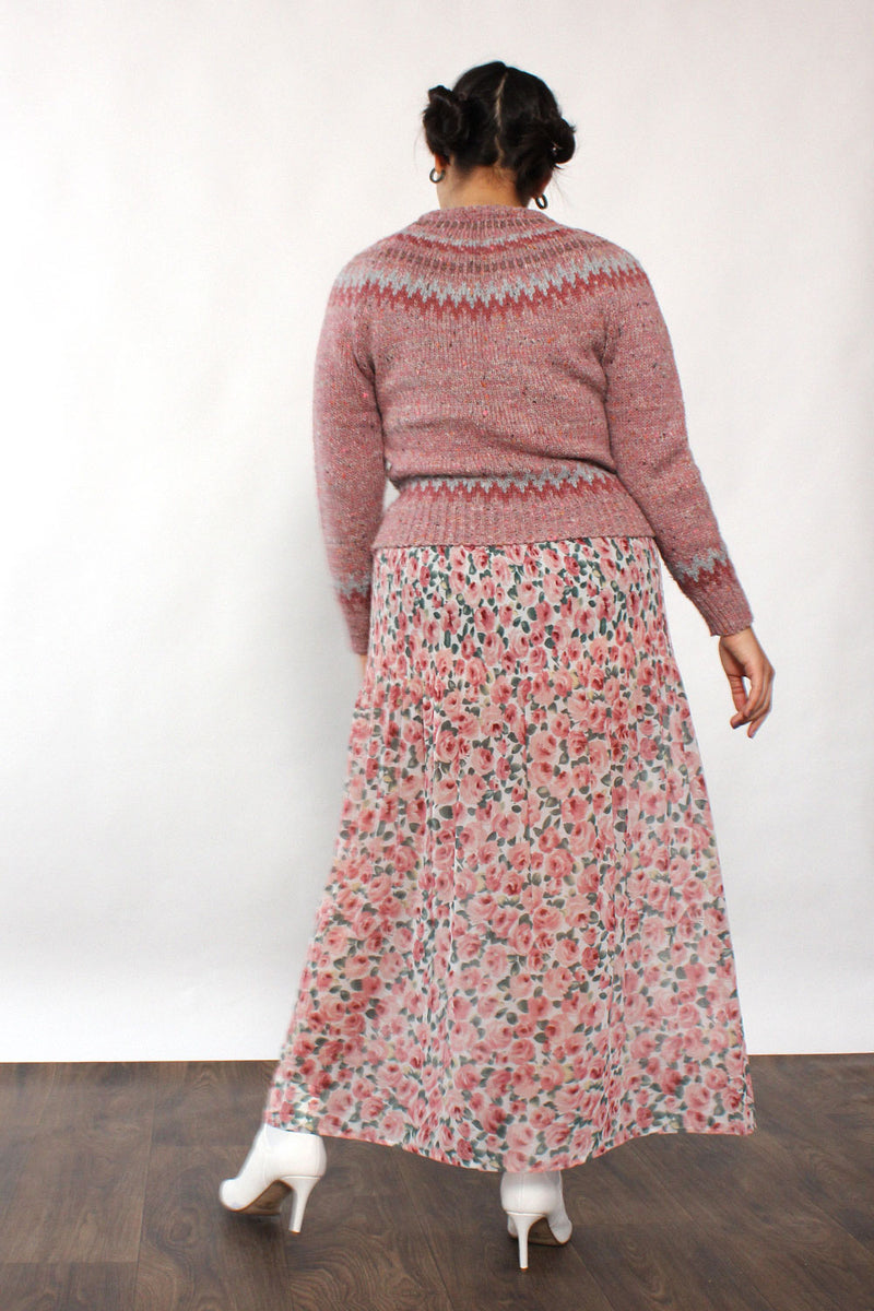 Blossom Crinkle Tea Skirt S-L
