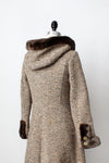 Hooded Chocolate Princess Coat XS