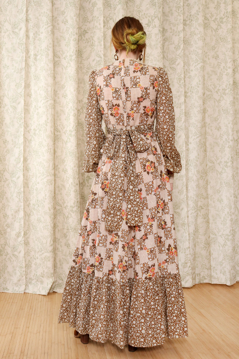 Jody T Earthy Bishop Sleeve Maxi Dress XS-M – OMNIA