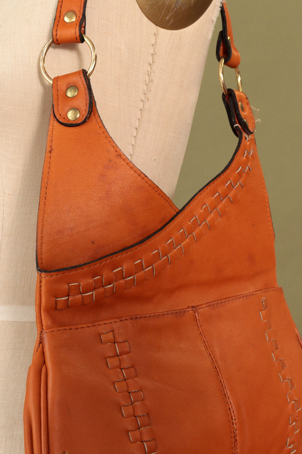 Thom McAn Pumpkin Leather Purse