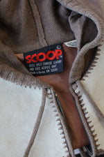 Suede Patchwork Hooded Jacket M/L