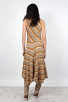 Desert Stripe Flare Dress S