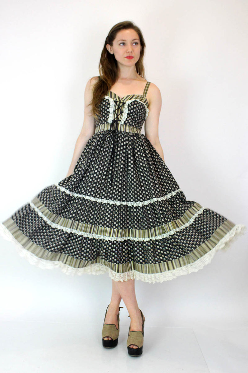 Gunne Sax Corset Sundress XS