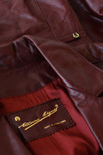 Etienne Aigner Leather Blazer M