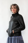Teddy Soft Leather Zip Jacket M/L