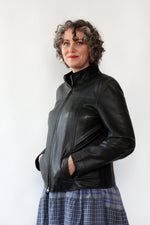 Teddy Soft Leather Zip Jacket M/L