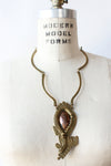 Nancy Aires Brass Hinge Statement Necklace