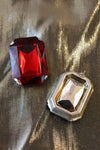 Exaggerated Ruby Studs