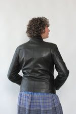 Teddy Soft Leather Zip Jacket M/L