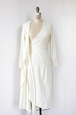 Ivory Knit Wrap Dress S/M
