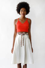 Rainbow Rope Denim Wrap Skirt XS/S