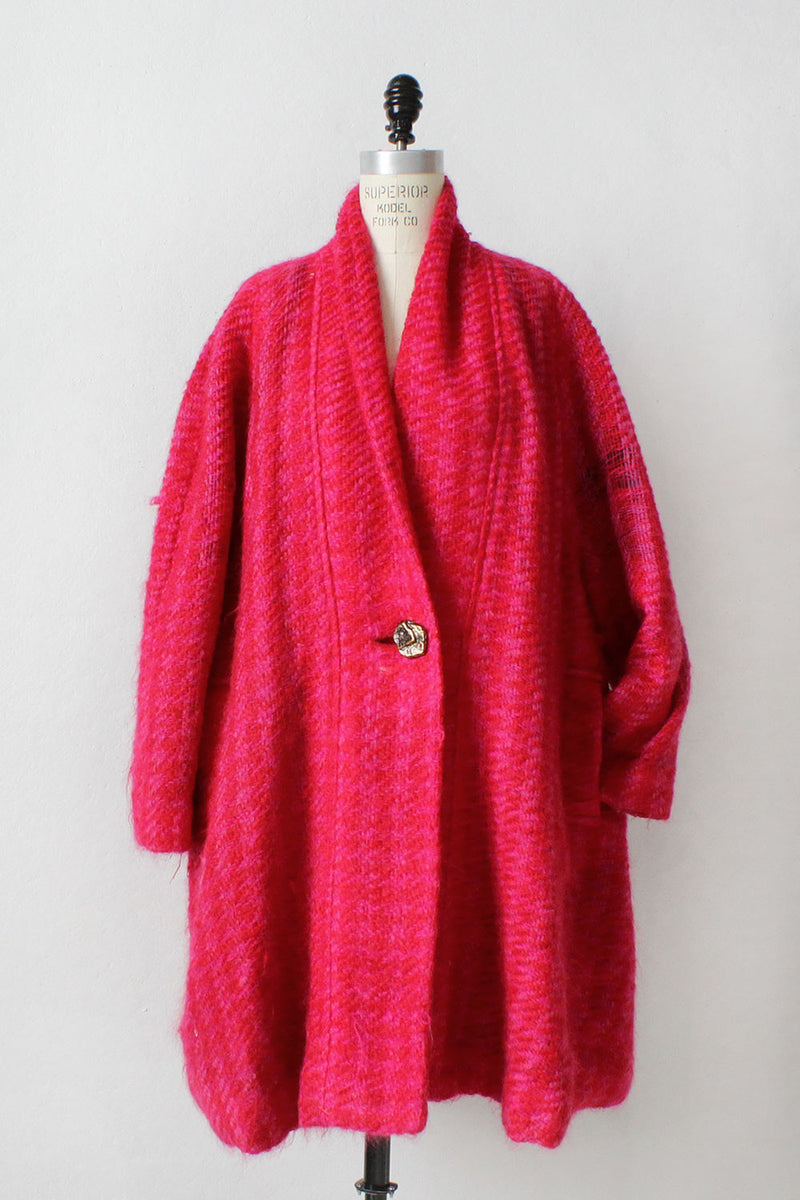 Hot Pink Swing Coat