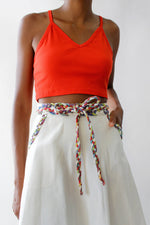 Rainbow Rope Denim Wrap Skirt XS/S
