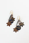 Bronzed Celestial Dangle Earrings