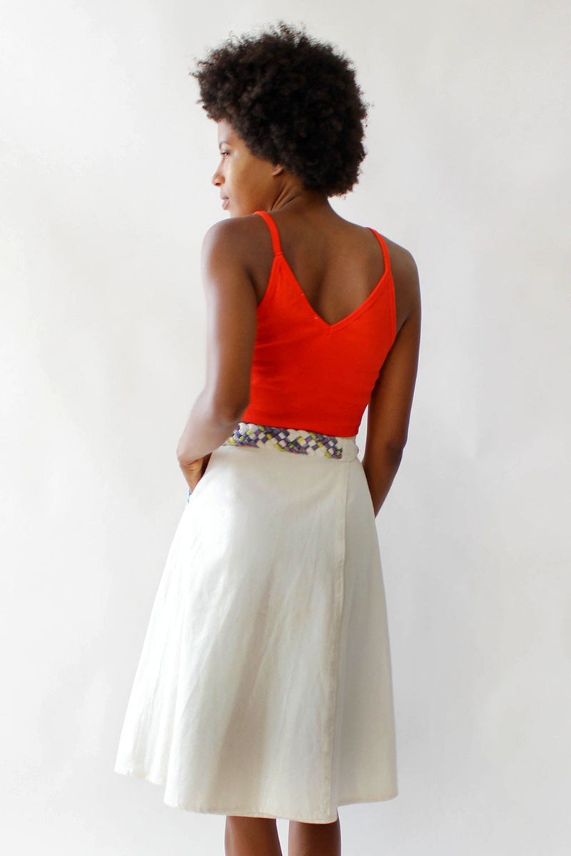 Rainbow Rope Denim Wrap Skirt XS/S