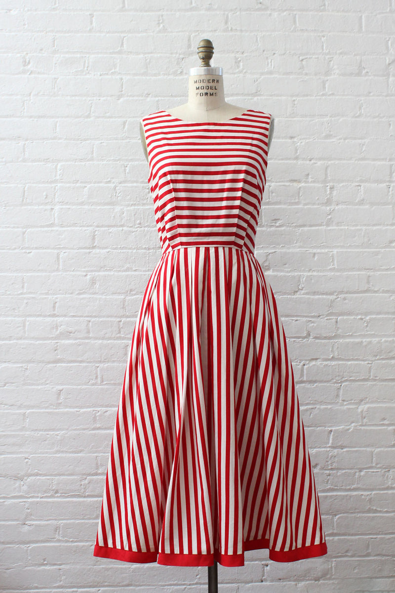 Cranberry Stripe Dress S/M