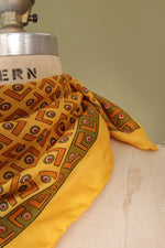 Silk Olive Marigold Scarf