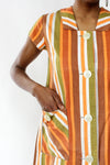 Homegrown Cotton Stripe Dress S/M