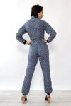 Quilted Blue Calico Jumpsuit XS/S