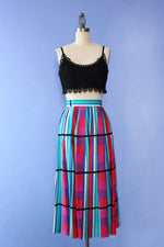 Colorblock Frequency Midi Skirt XS