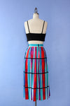 Colorblock Frequency Midi Skirt XS