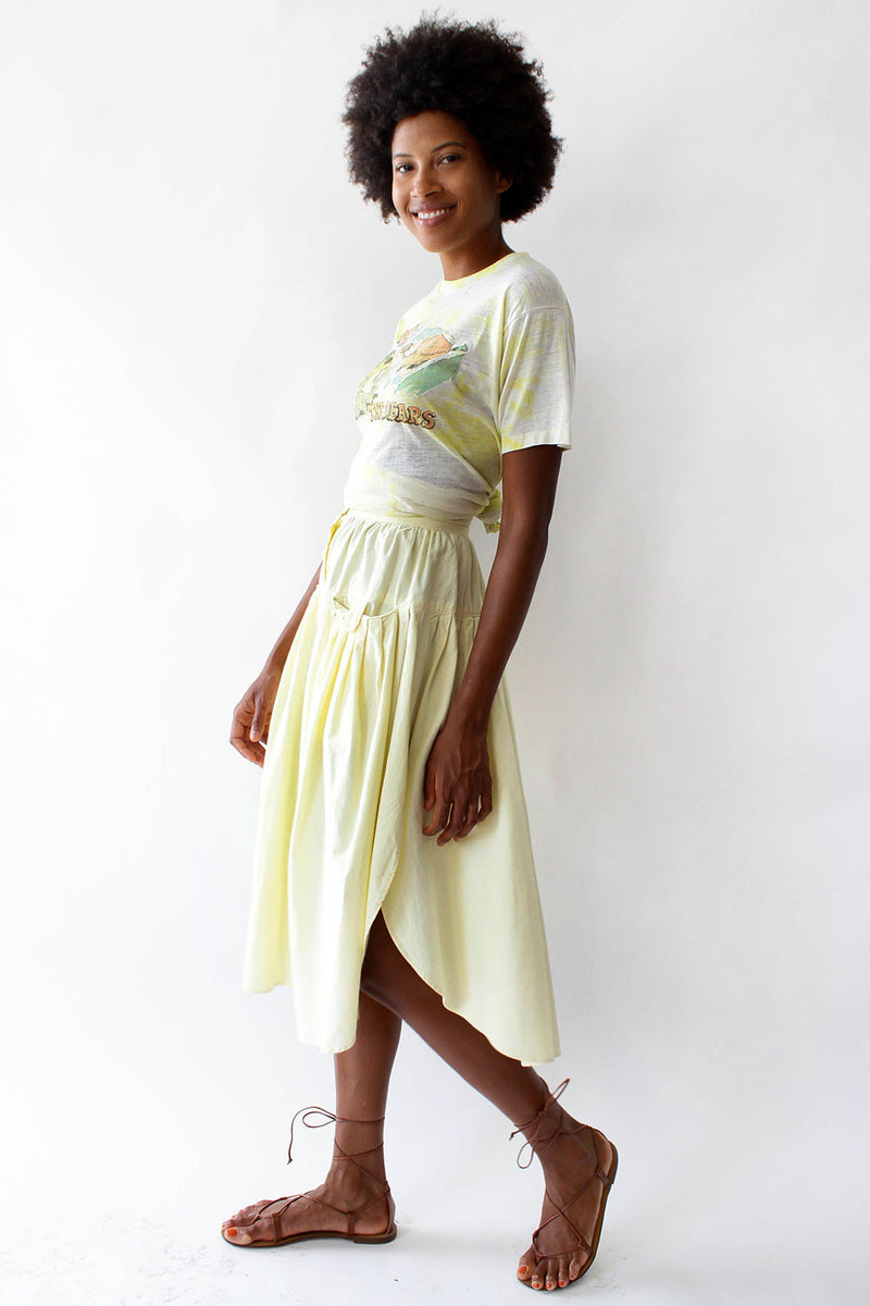 Buttercup Cotton Button Skirt XXS