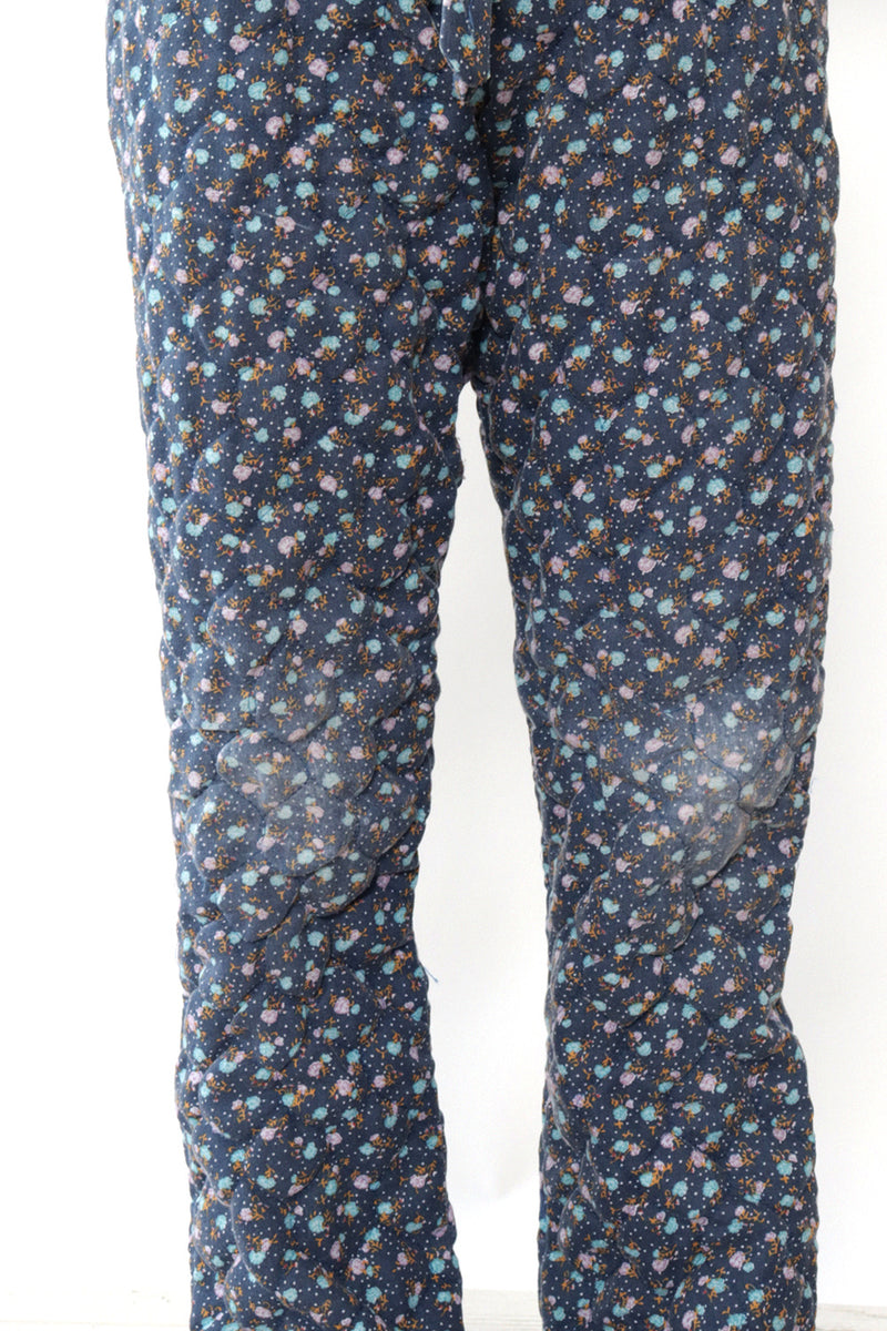 Quilted Blue Calico Jumpsuit XS/S