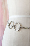 Silver Horsebit Belt S/M