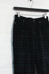 Jones Velvet Tartan Pants S