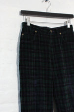Jones Velvet Tartan Pants S