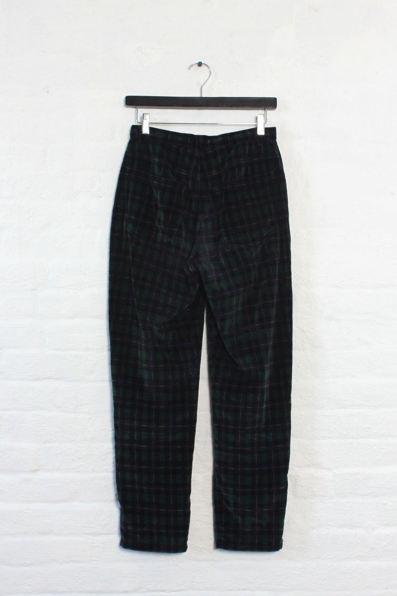 Jones Velvet Tartan Pants S