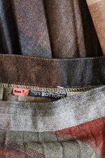 It Was All A Blur Plaid Pleat Skirt S