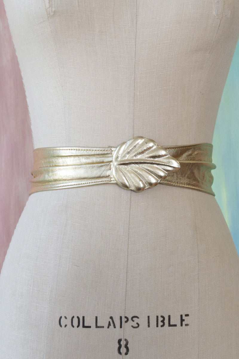 Leaf belt gold sale