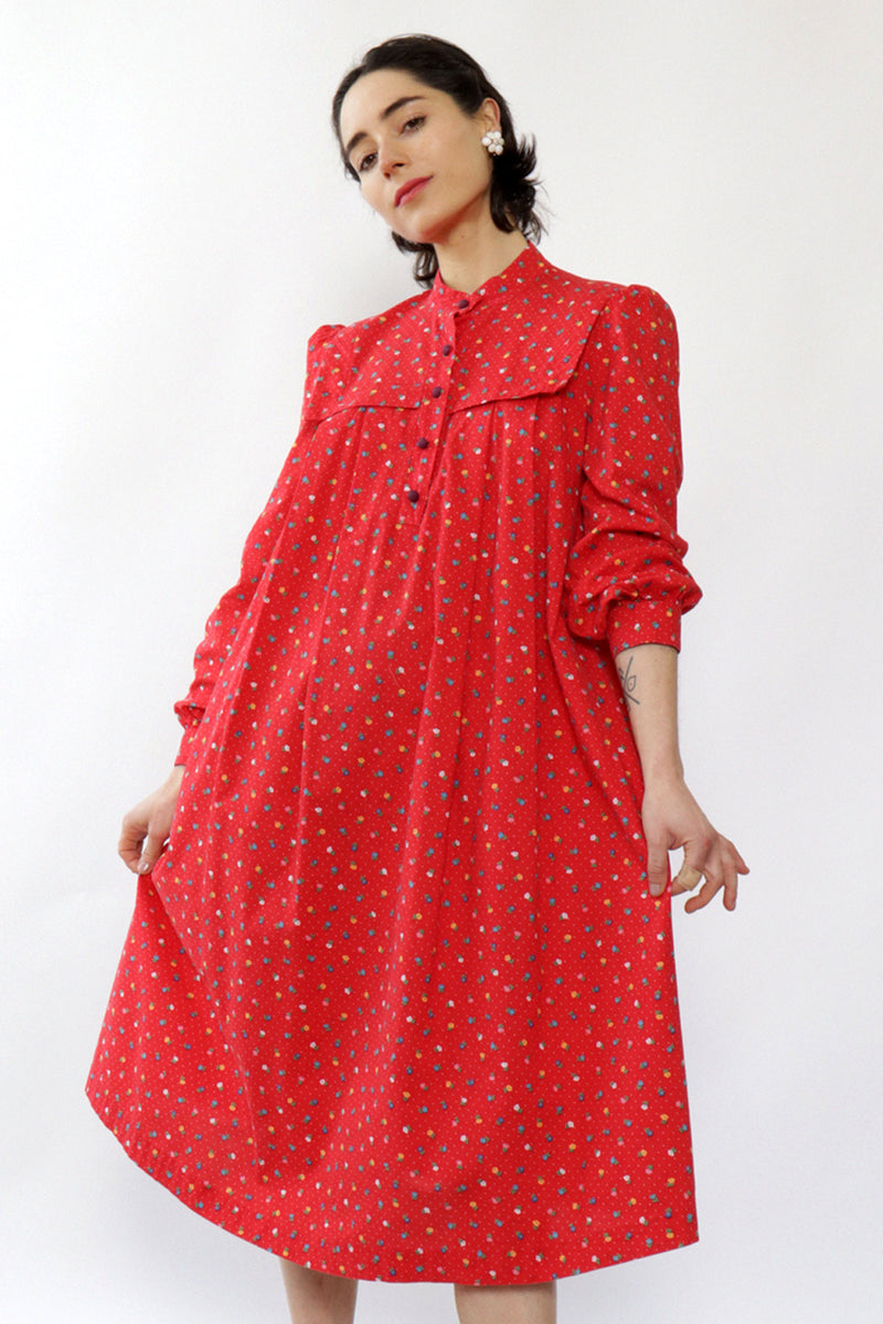 Cherry Floral Maternity Dress S/M