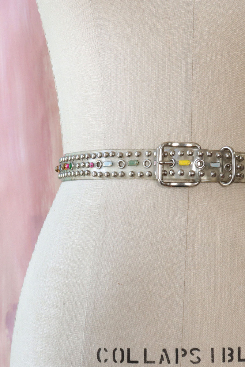 Candy Dot Vinyl Belt M/L