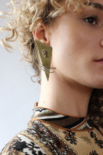 Avant Brass Statement Earrings