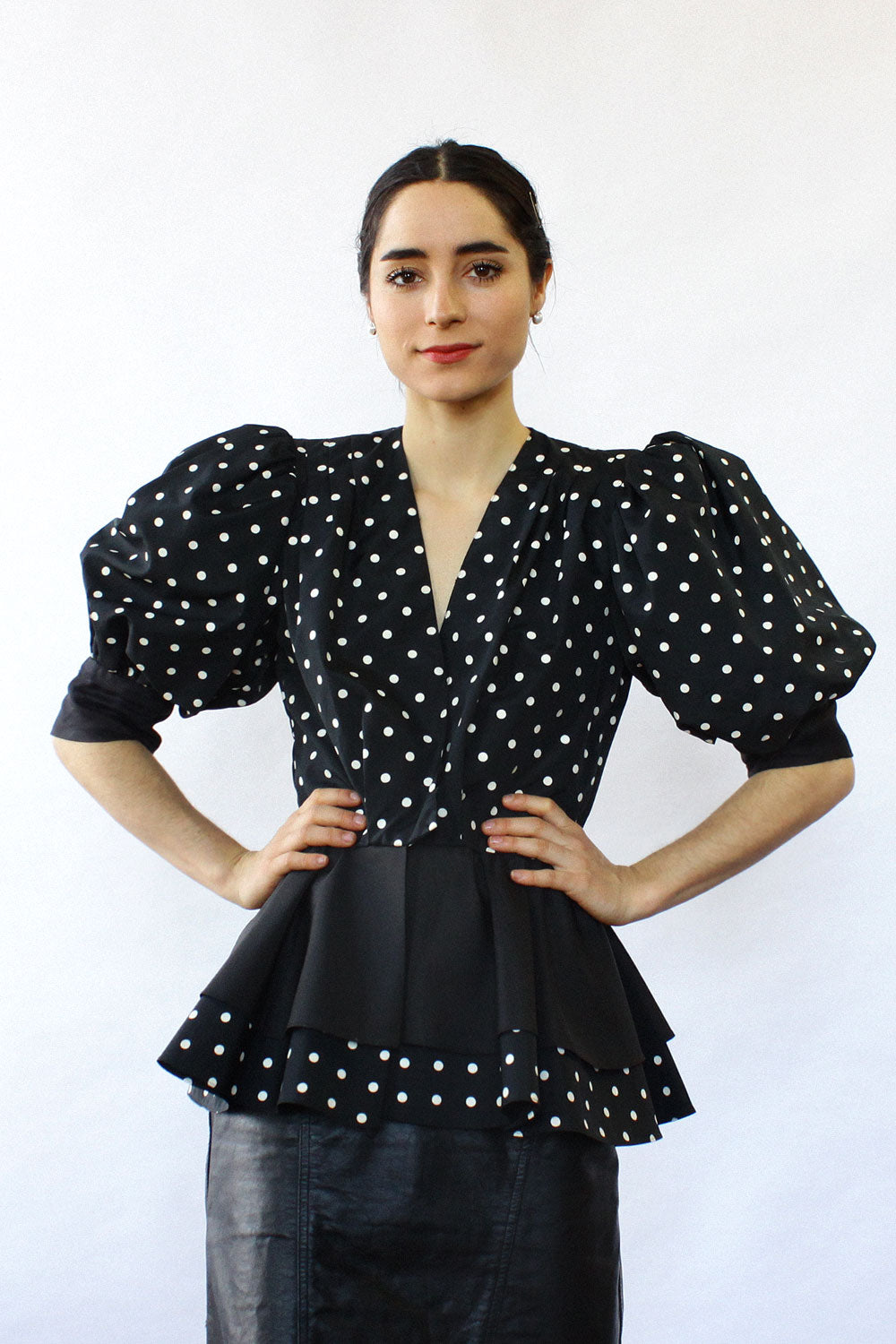 トップス Ameri vintage Double puff sleeve blouse IMG_9574_1a9fb134-6c2c-4d59-