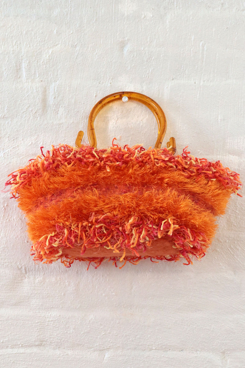Shaggy Fire Orange Handbag