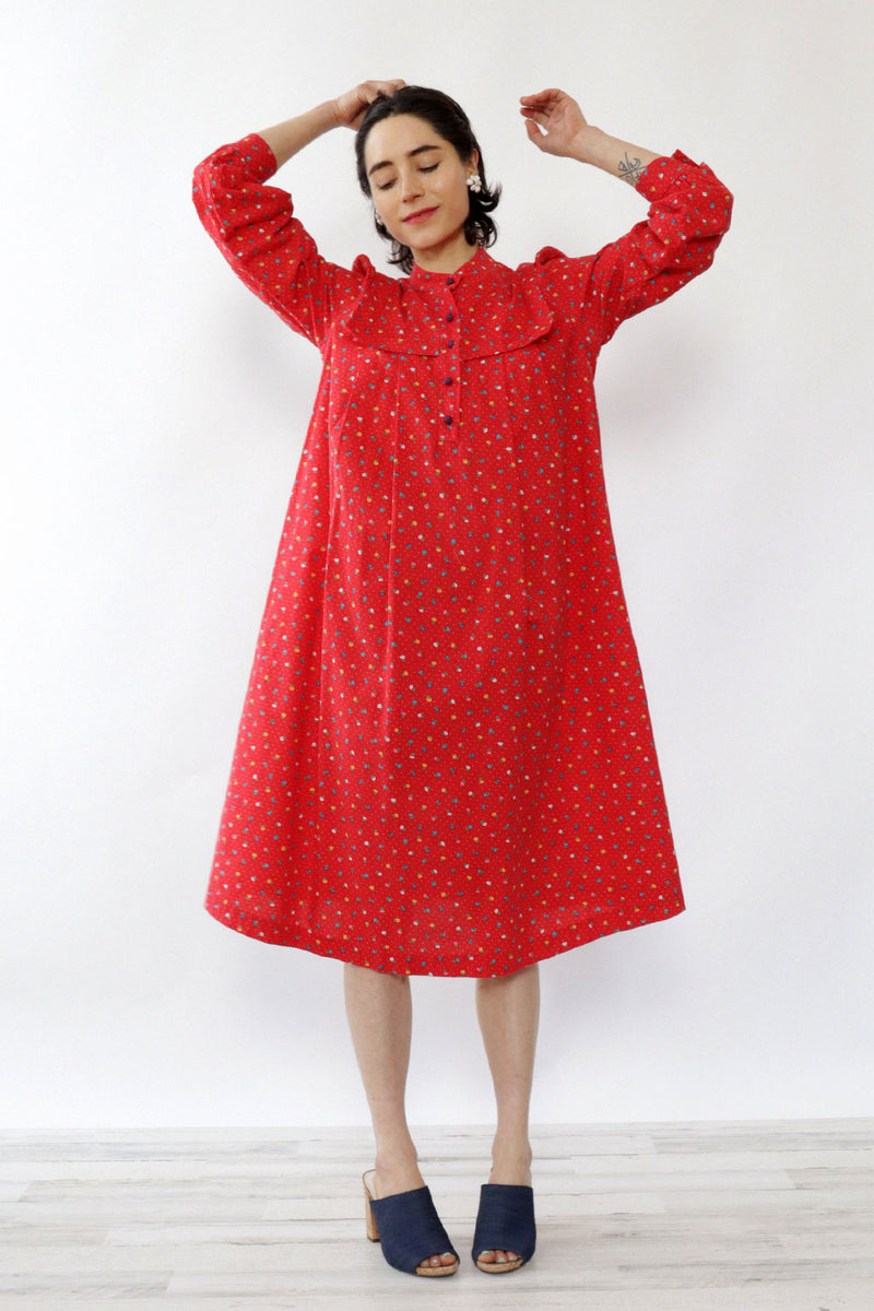 Cherry Floral Maternity Dress S/M