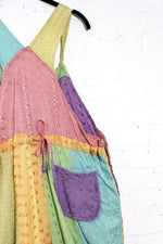Pastel Colorblock Overalls S
