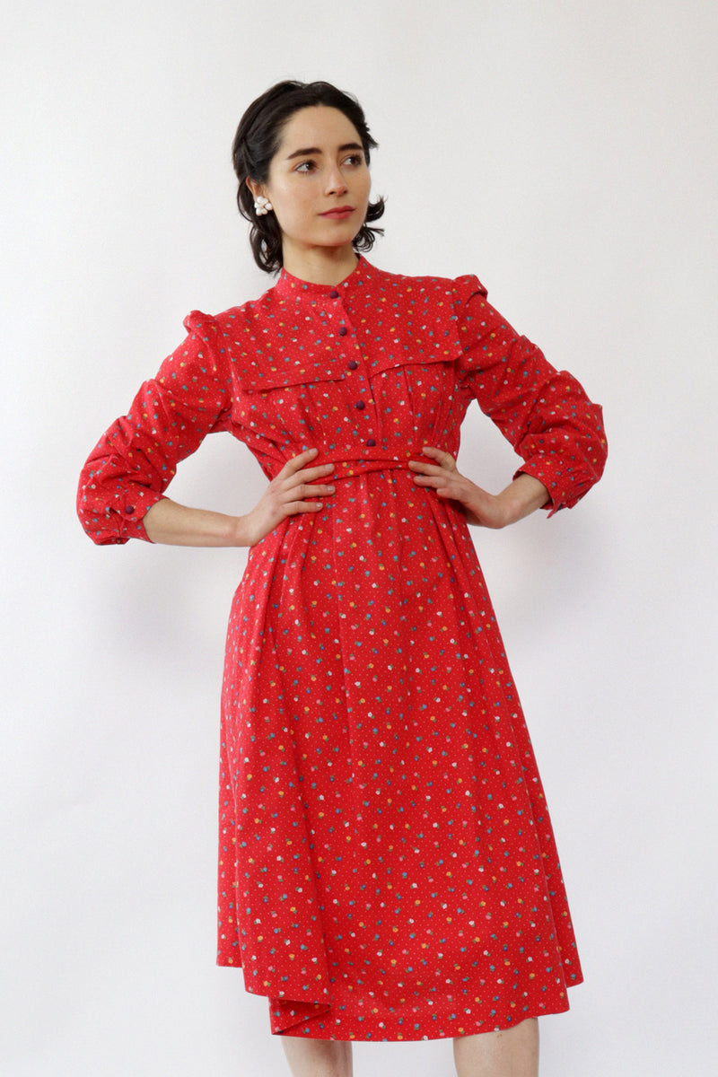 Cherry Floral Maternity Dress S/M