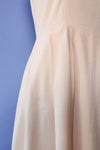 Ivory Rayon Buttonback Dress M