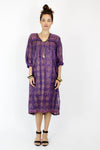 Metallic Tassel Indian Gauze Dress