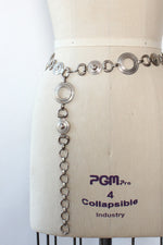 Silver Circle Chain Belt
