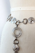 Silver Circle Chain Belt