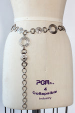 Silver Circle Chain Belt