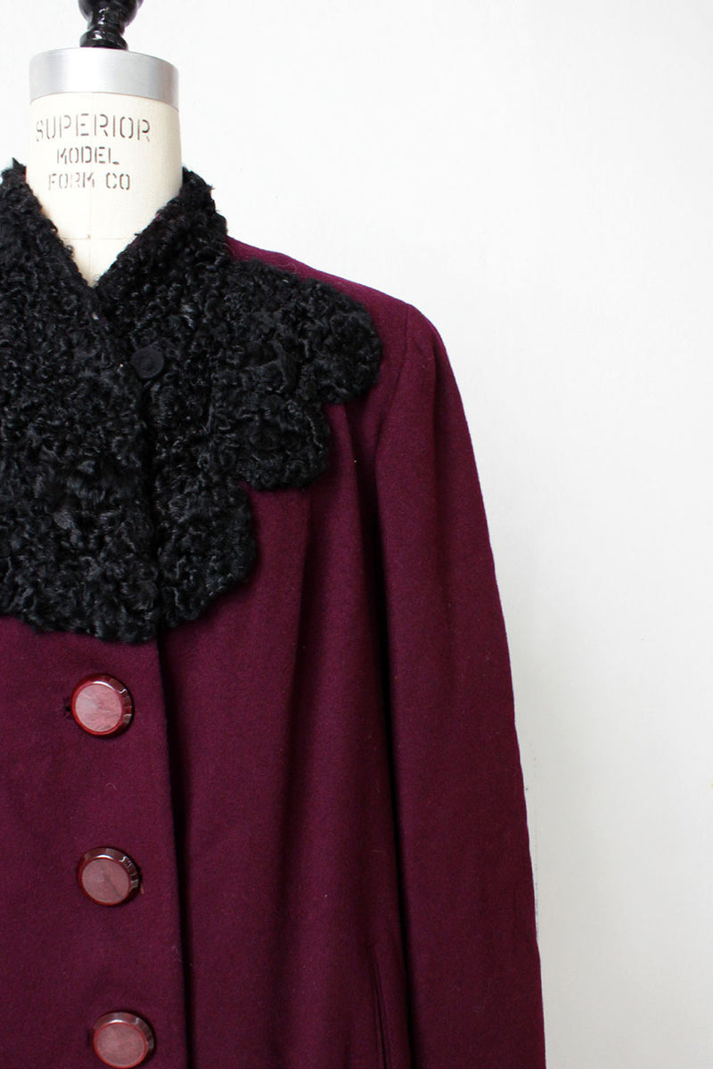 Persian Purple 1940s Coat L