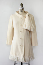 Lilli Ann Ivory Fringe Jacket M